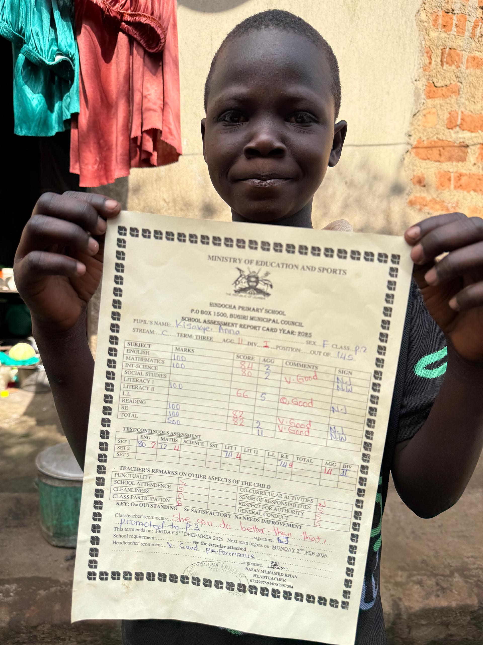Boy report card 2